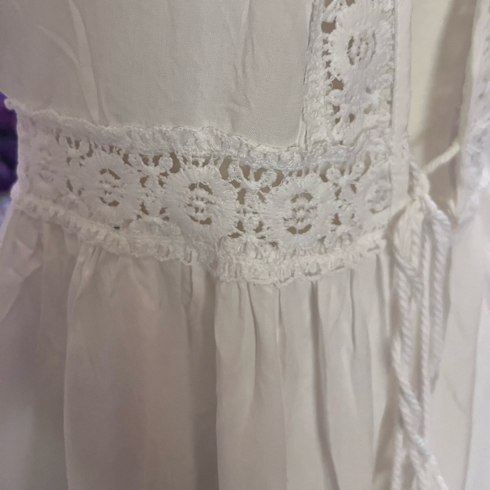 White Sheer Cover Up 🏖. Small and XL left!!! - Picture 5 of 5